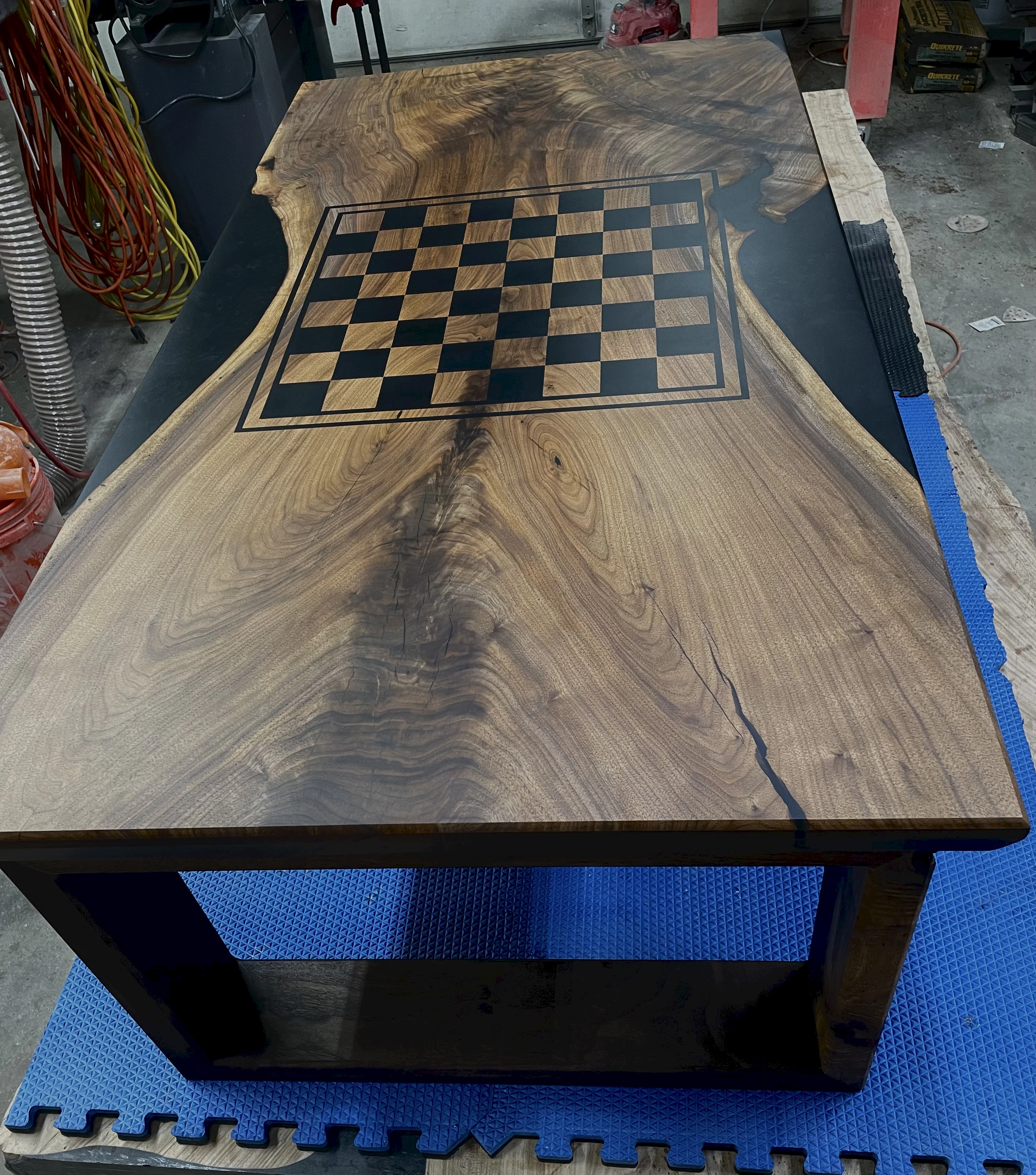 Epoxy Chess Table