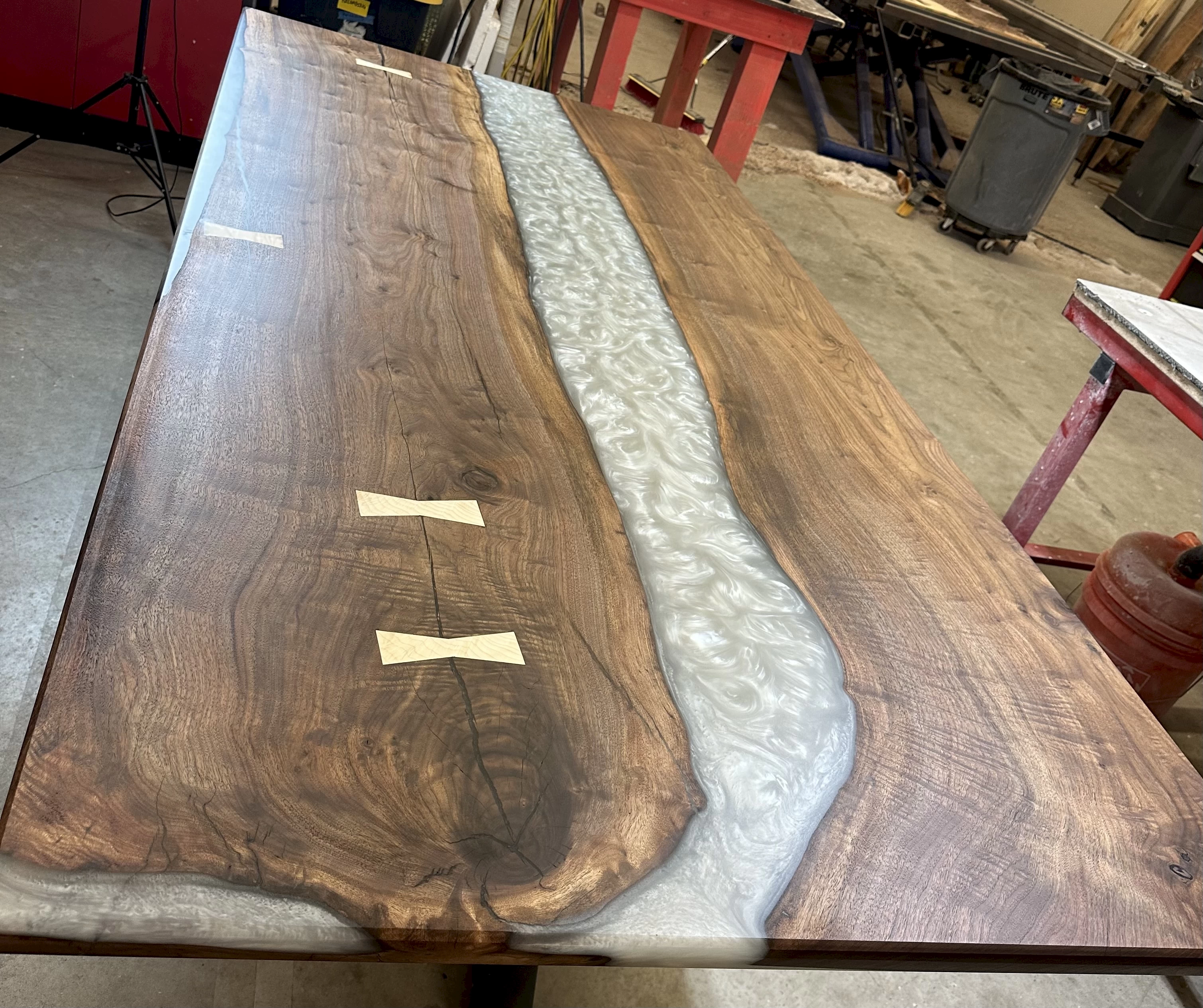 Black Walnut & Pearl Epoxy